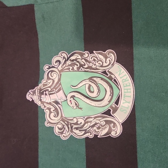 Harry PotterBlack and Green Striped Men's Shirt - Picture 2 of 6